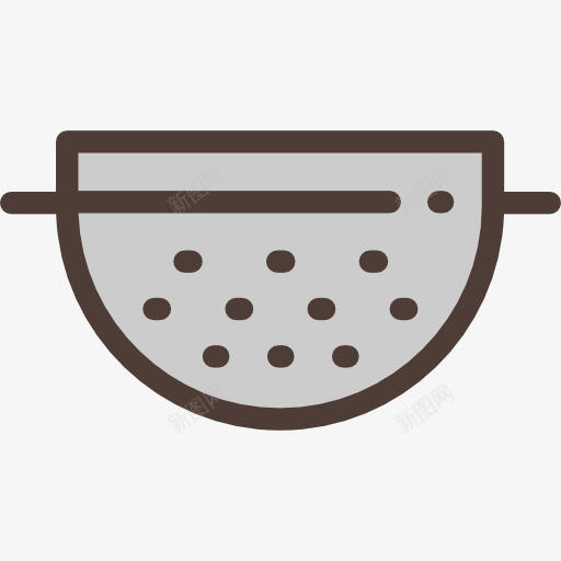 过滤器图标png_新图网 https://ixintu.com 厨房用具 器皿 孔 工具 滤器 滤网 食品 食品和餐厅
