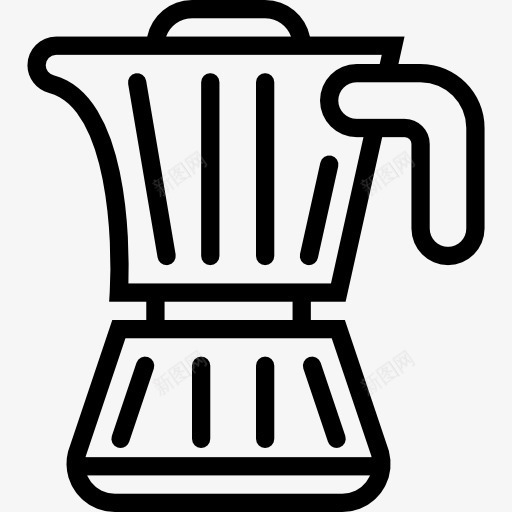 咖啡图标png_新图网 https://ixintu.com 厨房用具 咖啡壶 工具和用具 手冲壶 热饮料 食品