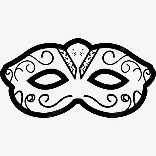 艺术狂欢节面具遮住了眼睛图标png_新图网 https://ixintu.com 掩模 狂欢 盖 眼睛 神秘 艺术 面具