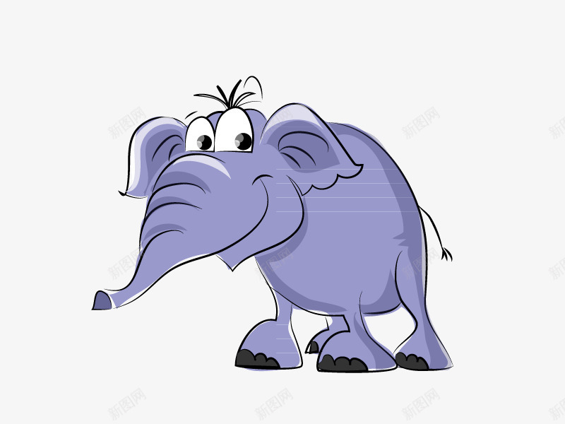 大象卡通元素png免抠素材_新图网 https://ixintu.com 元素 卡通大象 大象 矢量卡通