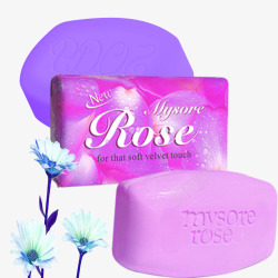 洗浴手工皂紫色玫瑰香皂洗浴专用高清图片