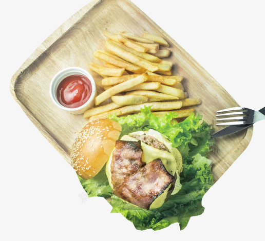 汉堡套餐png免抠素材_新图网 https://ixintu.com 产品实物 套餐 汉堡 番茄酱 美味 美食 薯条