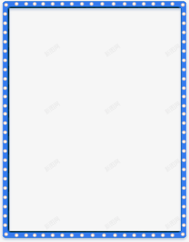 蓝色简约框架边框纹理png免抠素材_新图网 https://ixintu.com 免抠PNG 框架 简约 蓝色 边框纹理