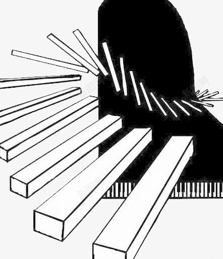 钢琴弹键png免抠素材_新图网 https://ixintu.com 器材 钢琴 键盘 音乐