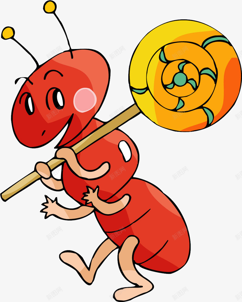 拿着棒棒糖的小蚂蚁png免抠素材_新图网 https://ixintu.com 棒棒糖 蚂蚁 蚂蚁搬家 装饰 设计