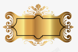金色装饰框架素材