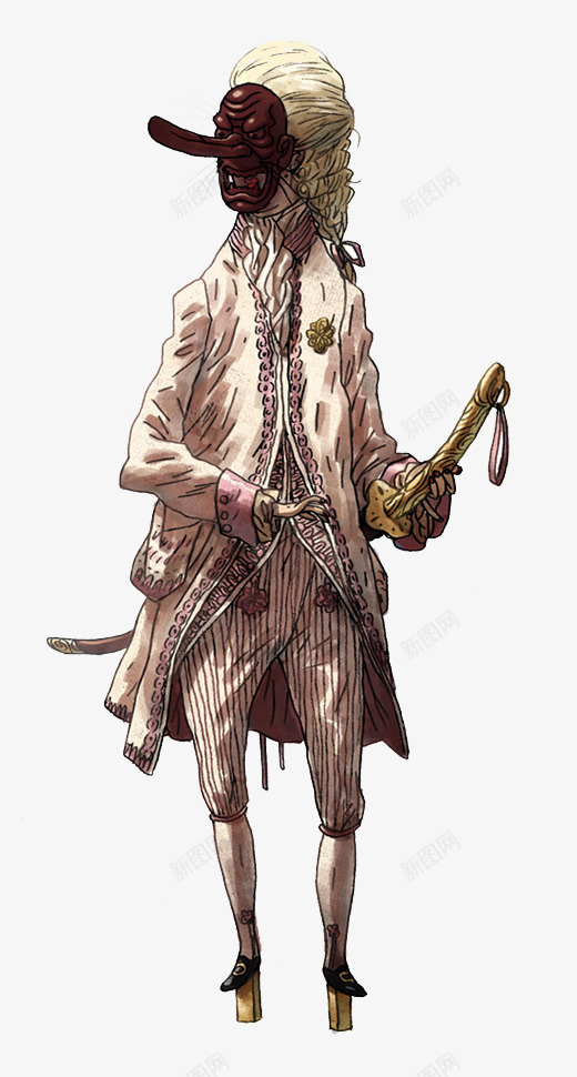 戴面具的法官png免抠素材_新图网 https://ixintu.com 张望 恐吓 戴面具 法官 神秘人 神秘男人 面具男