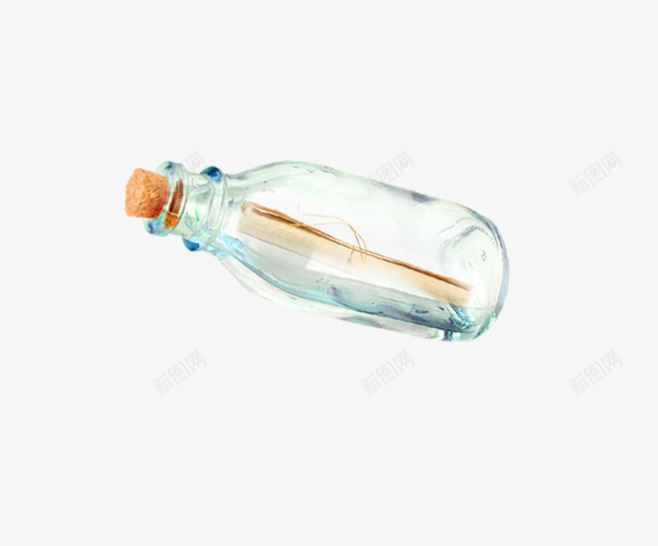 玻璃漂流瓶png免抠素材_新图网 https://ixintu.com 信件 漂流瓶 瓶子
