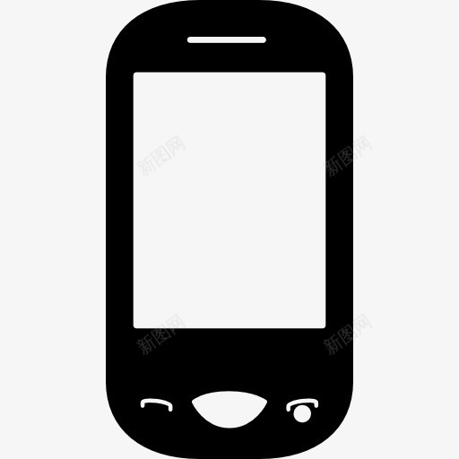 圆形的手机图标png_新图网 https://ixintu.com 圆润 工具和用具 手机 电话机
