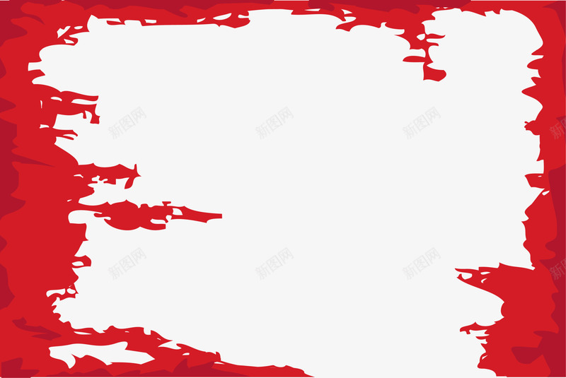 红色破损框架png免抠素材_新图网 https://ixintu.com 免抠PNG 图案 框架 破损 破洞 红色 边框纹理