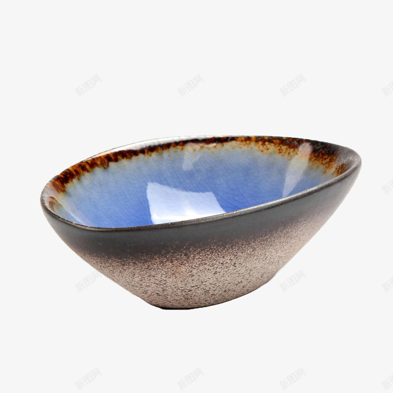 不规则形状的碗png免抠素材_新图网 https://ixintu.com 瓷碗 盛物品 空碗 纹饰 釉色