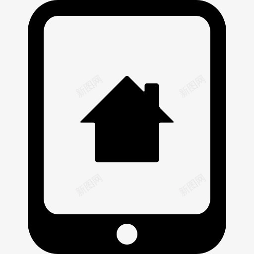 家的象征在平板屏幕图标png_新图网 https://ixintu.com APP 家用 屏幕 平板电脑 应用 界面 符号