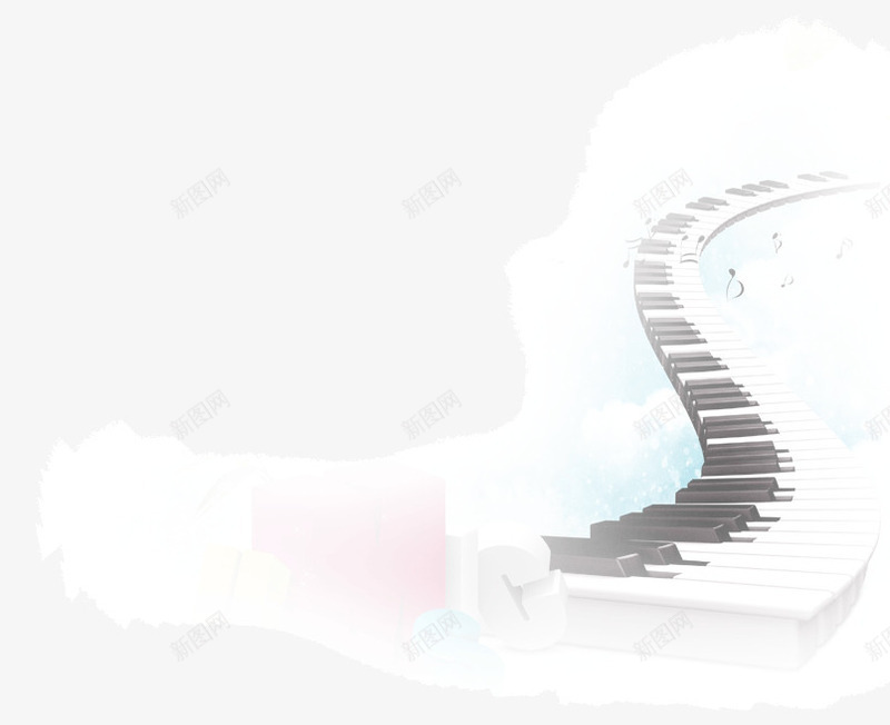 剪影画钢琴png免抠素材_新图网 https://ixintu.com 剪影画钢琴 半透明 插画