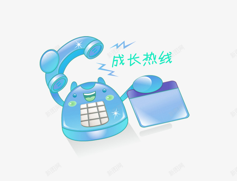 可爱电话图案图标png_新图网 https://ixintu.com 卡通 座机 热线电话 电话图案 装饰