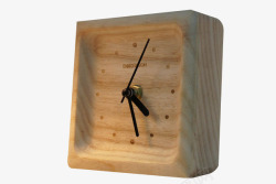 木质创意闹钟素材