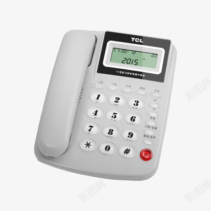 TCL座机电话HCDpng免抠素材_新图网 https://ixintu.com TCL 产品实物 座式壁挂 座机电话 白色