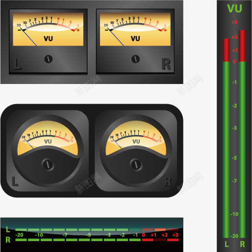 VU电流表指针式电流表png免抠素材_新图网 https://ixintu.com 供应音频表 家电 指针式 机器 电流表 音箱表