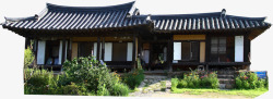 韩国古代书香建筑素材