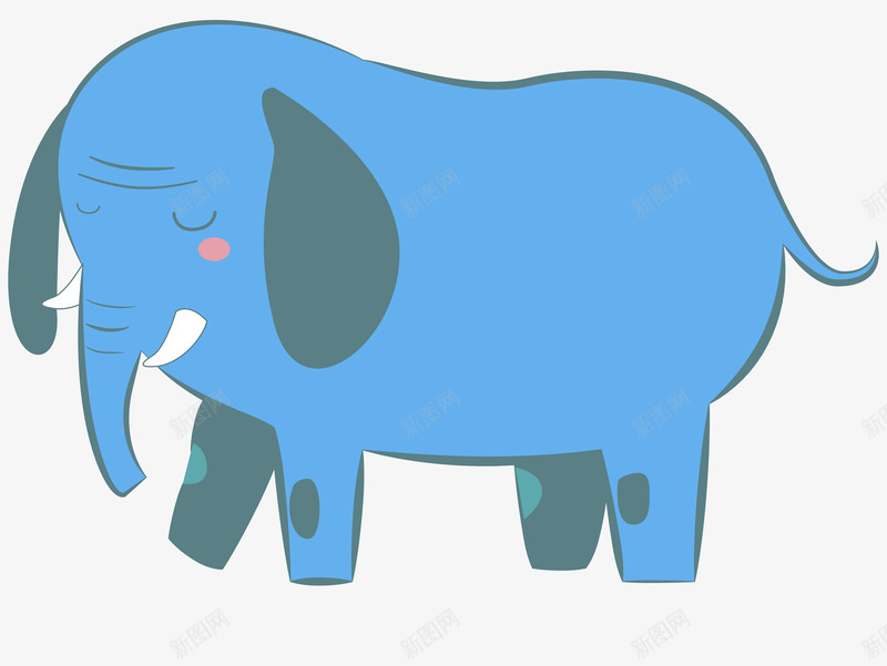 韩国可爱手绘卡通动画大象png免抠素材_新图网 https://ixintu.com 动画 卡通 可爱 大象 手绘 韩国