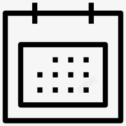 日程安排界面日历图标高清图片