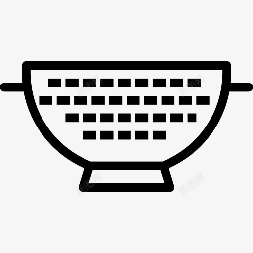 过滤器图标png_新图网 https://ixintu.com 厨房用具 器皿 孔 工具 滤器 滤网 食品和餐厅