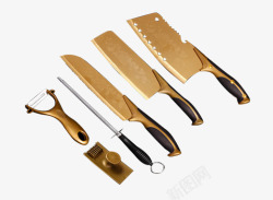 刀具八件套厨房刀具六件套高清图片