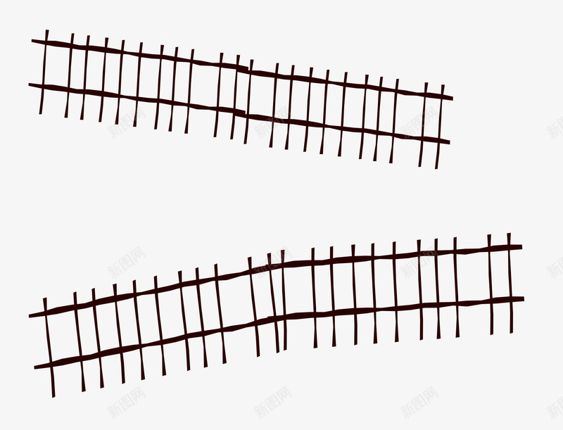 灰色栅栏png免抠素材_新图网 https://ixintu.com 卡通手绘 木栅栏 栅栏装饰 装饰