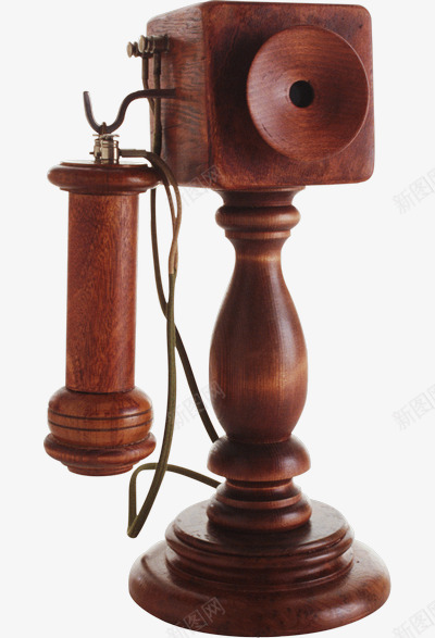 古典电话png免抠素材_新图网 https://ixintu.com 古董 实拍 座机 木质 电话 老式通话