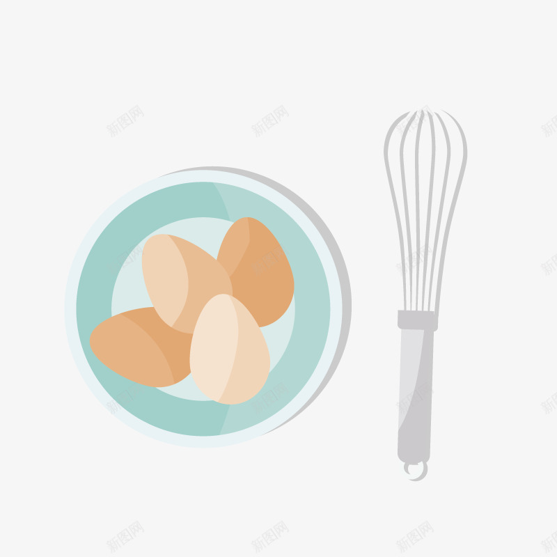 鸡蛋打蛋器免费png免抠素材_新图网 https://ixintu.com 一盘鸡蛋 厨房场景 打蛋器 鸡蛋