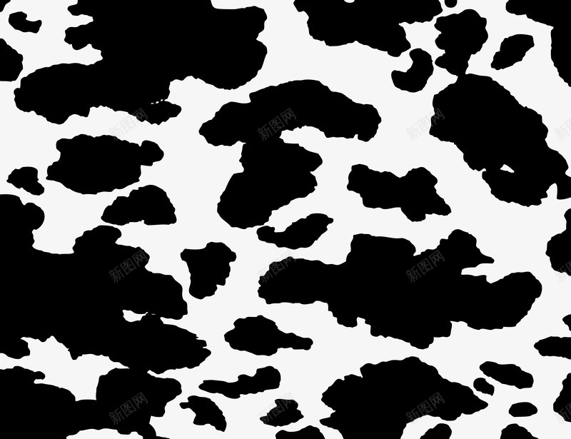 黑色豹纹图案png免抠素材_新图网 https://ixintu.com 家纺家饰图案 豹纹 豹纹图案设计
