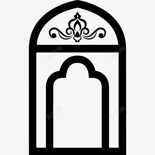 窗口图标png_新图网 https://ixintu.com 城堡 建筑 框架 装饰 阿拉伯语