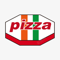 美味披萨字母C美味的盒装披萨简图高清图片