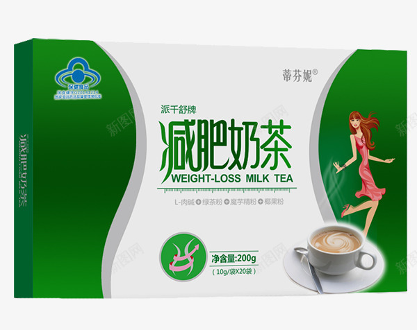 减肥奶茶png免抠素材_新图网 https://ixintu.com 产品实物 排解脂肪 无负担 绿色