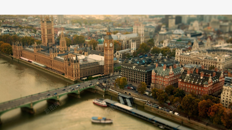 英国伦敦大桥png免抠素材_新图网 https://ixintu.com 城市 城市鸟瞰 建筑群 鸟瞰