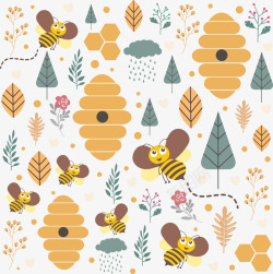 彩绘蜜蜂矢量图彩绘蜜蜂高清图片