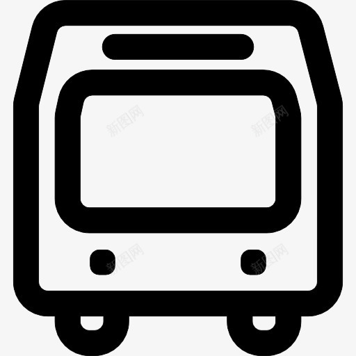 公共汽车地铁或火车的轮廓前图标png_新图网 https://ixintu.com 公共汽车 地铁 概述 正面 汽车 火车 运输 通用接口