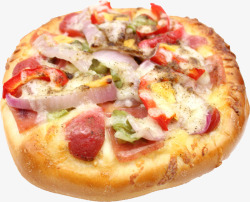 洋葱披萨黑椒芝士披萨高清图片
