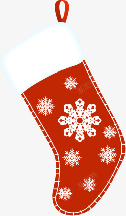圣诞节红色圣诞袜素材