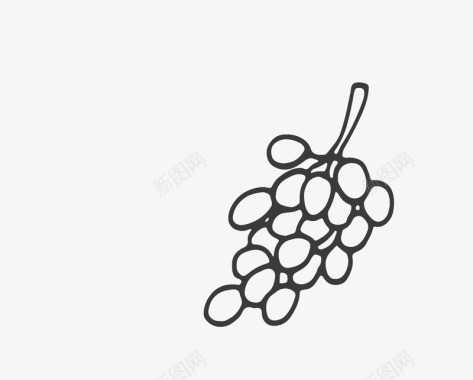 卡通简约黑白物体插画小清新图标图标