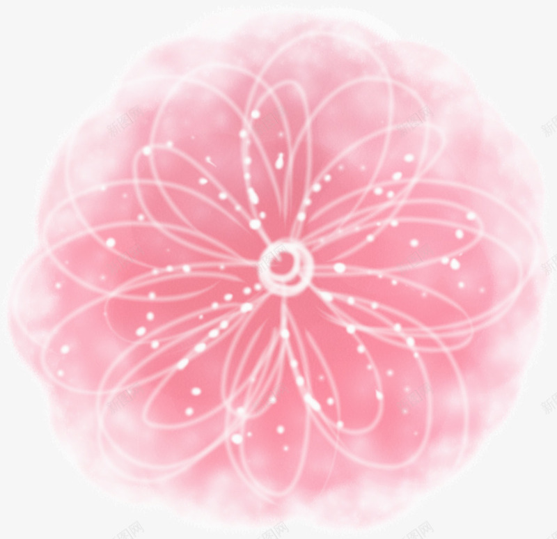 韩式小清新粉色创意花卉png免抠素材_新图网 https://ixintu.com 创意 清新 粉色 花卉