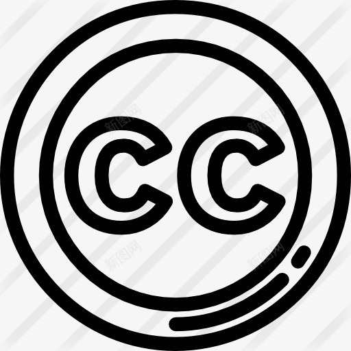 CreativeCommons图标png_新图网 https://ixintu.com 品牌和标志 广场 标志 知识共享 许可