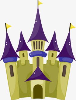 紫色暗黑系列城堡素材