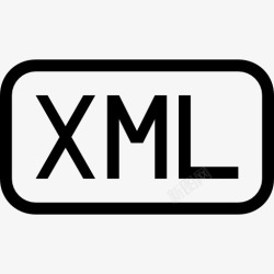 卒中类型XML文件的圆角矩形概述界面符号图标高清图片