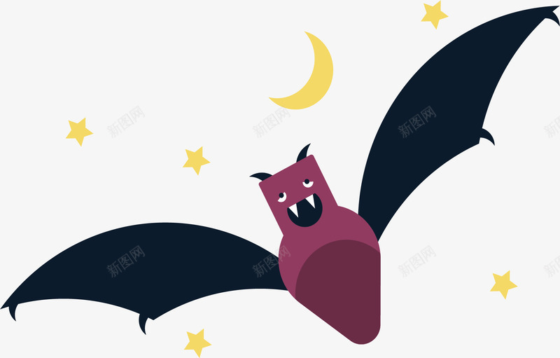 万圣节紫色的蝙蝠矢量图ai免抠素材_新图网 https://ixintu.com 万圣节 万圣节蝙蝠 恐怖之夜 矢量png 紫色蝙蝠 蝙蝠 矢量图