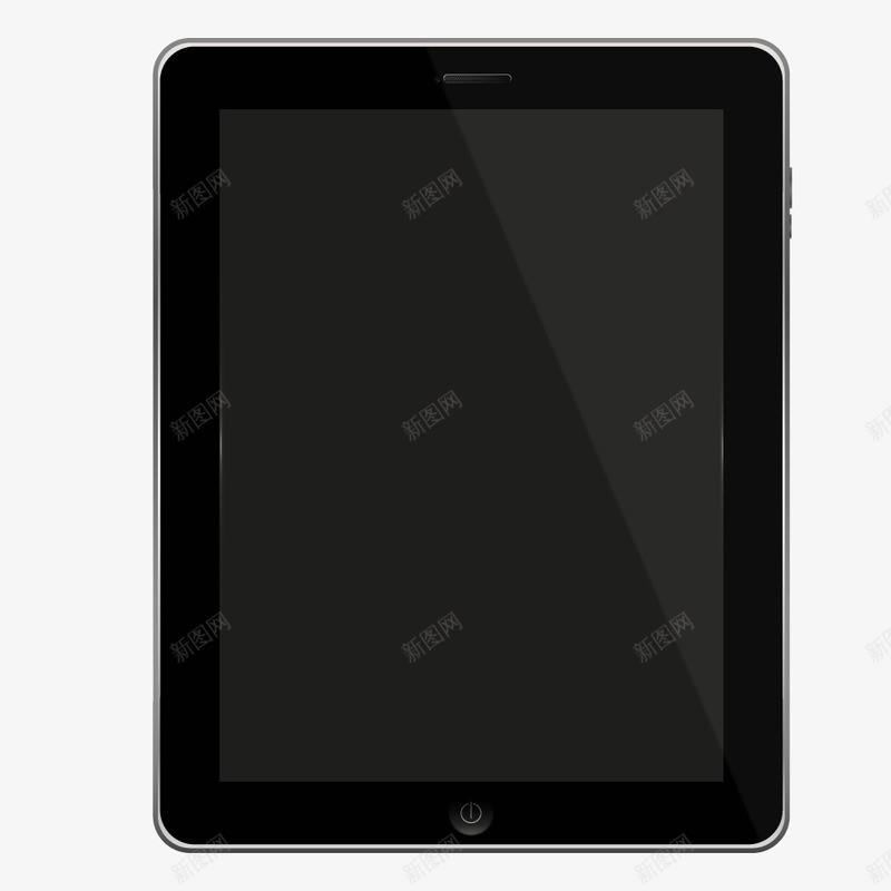 黑色质感平板电脑png免抠素材_新图网 https://ixintu.com 平板 电脑 质感 黑色