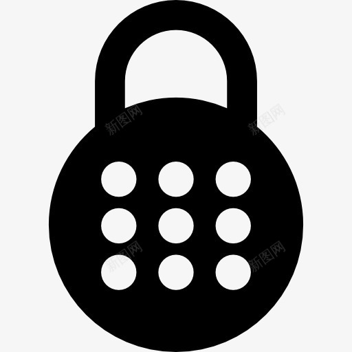 锁码图标png_新图网 https://ixintu.com 代码 工具 挂锁 界面 钥匙锁 锁