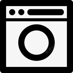 Appliance电器清洁室内洗洗衣机建筑与室内图标高清图片