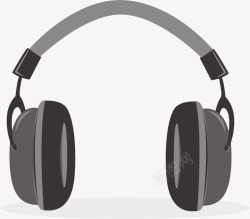 矢量耳罩可穿戴的降噪耳机矢量图高清图片