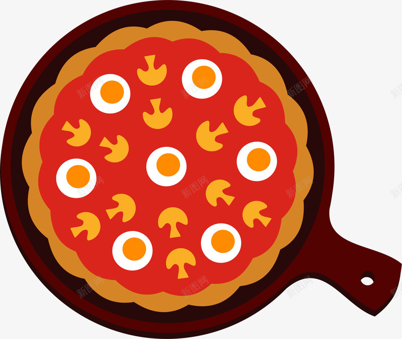 手绘披萨png免抠素材_新图网 https://ixintu.com PIZZA 手绘 披萨