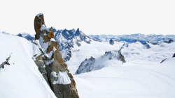 阿尔卑斯山勃朗峰雪山九素材
